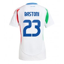 Italien Alessandro Bastoni #23 Bortatröja Dam EM 2024 Korta ärmar